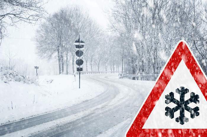 Grafika zimowe utrzymanie dróg w gminie Strumień